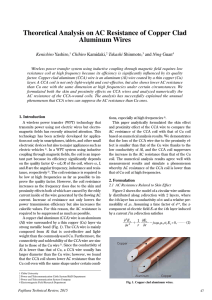 Theoretical Analysis on AC Resistance of Copper Clad Aluminum