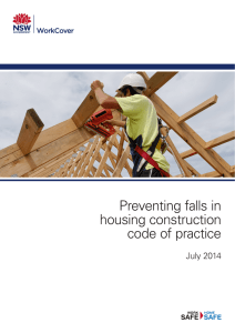 Preventing falls in housing construction