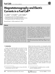 Magnetotomography and Electric Currents in a Fuel Cell
