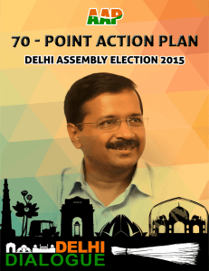 AAP`s 70 point Action Plan for Delhi