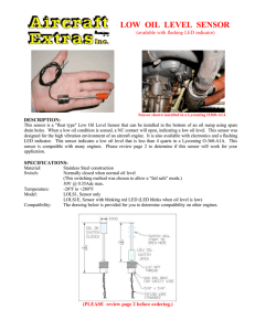 low oil level sensor