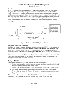 MOSFET firing circuit lab document