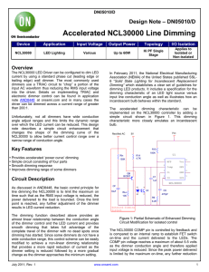 Accelerated NCL30000 Line Dimming