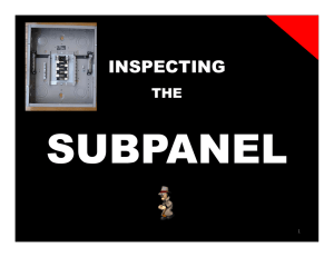 Inspecting the Subpanel