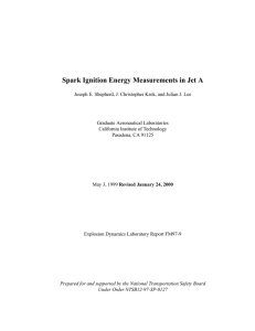 Spark Ignition Energy Measurements in Jet A