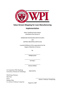 Value Stream Mapping for Lean Manufacturing Implementation