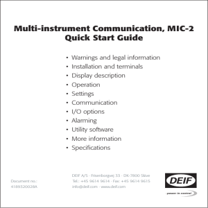 Quick Start Guide for MIC-2