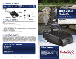 ClearSolution ™ Product Manual