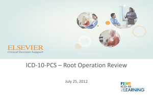 ICD-10-PCS – Root Operation Review