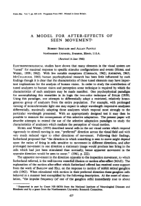 A MODEL FOR AFTER-EFFECTS OF SEEN MOVEMENT`