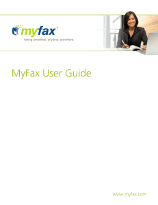 MyFax User Guide