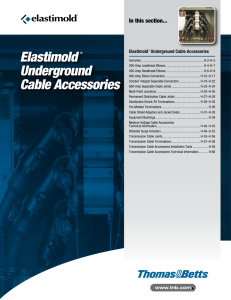 Elastimold Underground Cable Accessories Catalogue Elastimold