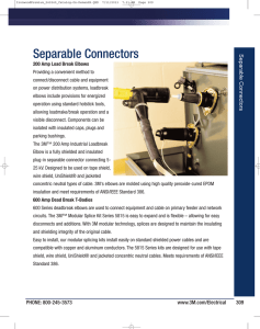 3M™ Separable Connectors, 2013 Electrical Products Catalog