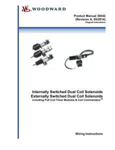Internally Switched Dual Coil Solenoids Externally