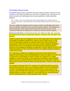 210.4 Multiwire Branch Circuits. (A) General. Branch circuits