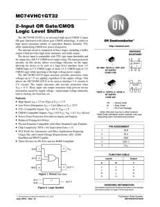 MC74VHC1GT32 - 2-Input OR Gate / CMOS Logic Level Shifter