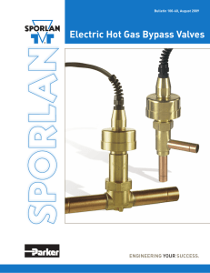 Electric Hot Gas Bypass Valves