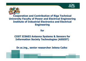 Dr.sc.ing., senior researcher Jelena Caiko Cooperation and