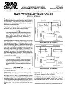 multi-pattern electronic flasher