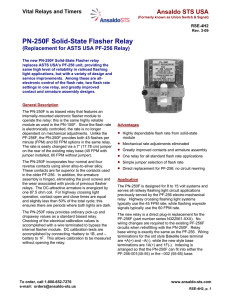 PN-250F Solid-State Flasher Relay