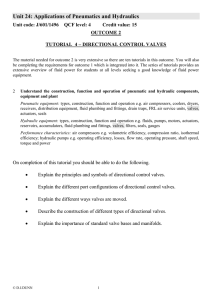 hydraulic / pneumatic valves 1