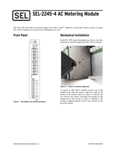 SEL-2245-4 AC Metering Module Data Sheet