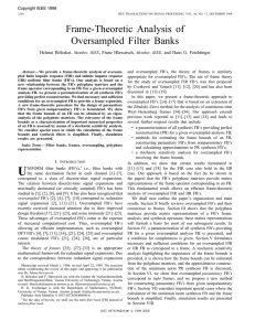 Frame-Theoretic Analysis of Oversampled Filter Banks