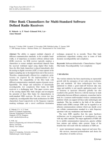 Filter Bank Channelizers for Multi-Standard Software Defined Radio