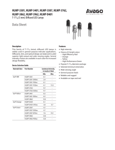 Data Sheet - Avago Technologies