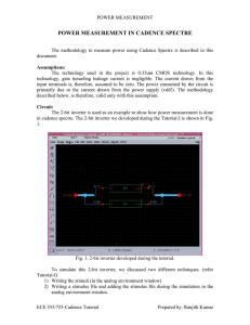 POWER MEASUREMENT IN CADENCE SPECTRE