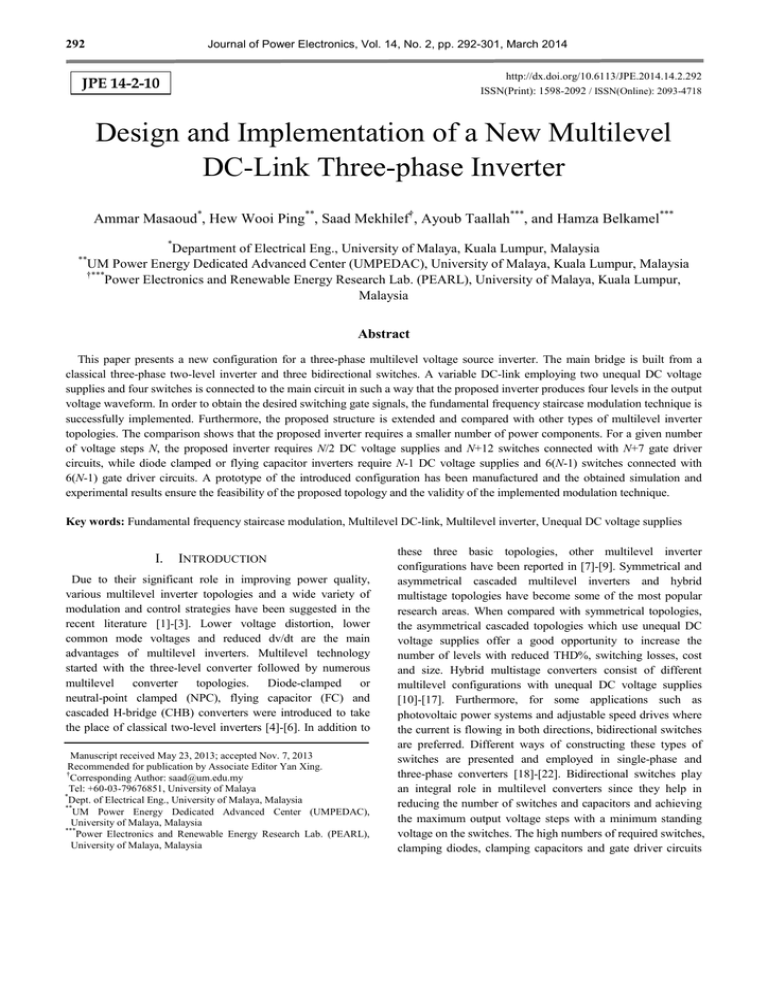 Design and Implementation of a New Multilevel DC