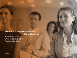 Section 6 – Fire Detection and Alarm Systems