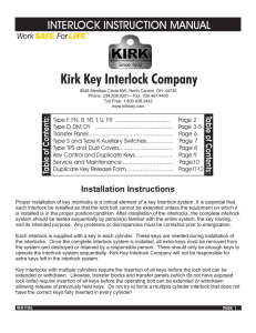 Kirk Key Interlock Company - KIRK®