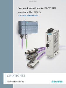 Network solutions for PROFIBUS according to IEC 61158/61784