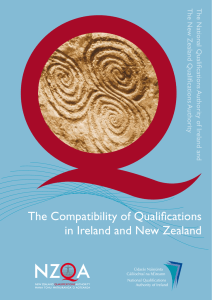 The Compatibility of Qualifications in Ireland and New Zealand