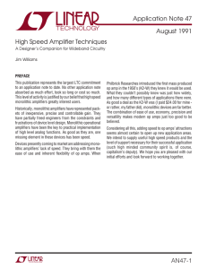 AN47 - High Speed Amplifier Techniques
