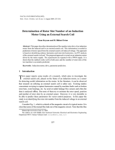 Determination of Rotor Slot Number of an Induction Motor Using an