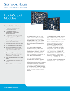Input/Output Modules