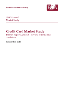 Credit Card Market Study Interim Report: Annex 8