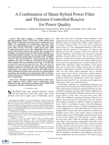 A Combination of Shunt Hybrid Power Filter and Thyristor