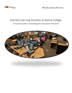 Directed Learning Activities at Skyline College: