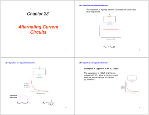 Chapter 23 Alternating Current Circuits