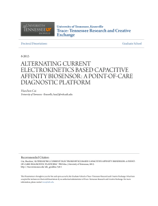 alternating current electrokinetics based capacitive affinity