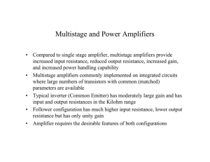 Multistage and Power Amplifiers