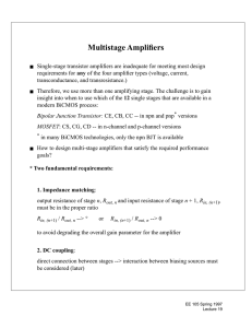 Multistage Amplifiers