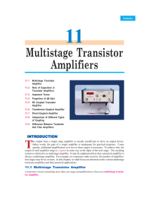 Multistage Transistor Amplifiers