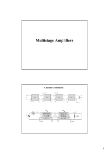 Multistage Amplifiers