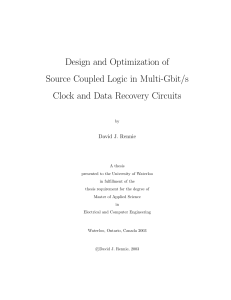 Design and Optimization of Source Coupled Logic in Multi