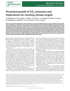 Persistent growth of CO2 emissions and implications for reaching