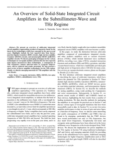 An Overview of Solid-State Integrated Circuit Amplifiers in the